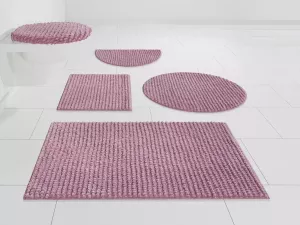 Andas Badmat Renat Badmat badkamerset in pastel wasbaar geschikt voor vloerverwarming sneldrogend