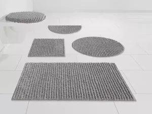 Andas Badmat Renat Badmat badkamerset in pastel wasbaar geschikt voor vloerverwarming sneldrogend