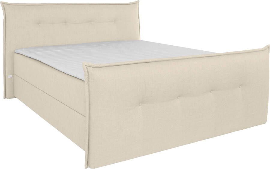 Andas Boxspring Lichtgewicht inclusief voetbord bedkist & topmatras in 4 breedten en 2 hardheden