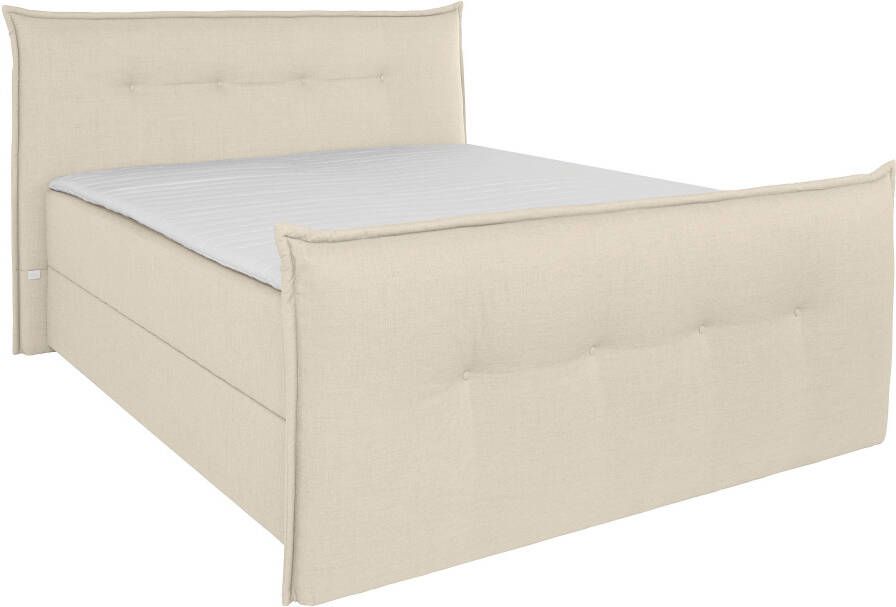 Andas Boxspring Lichtgewicht inclusief voetbord bedkist & topmatras in 4 breedten en 2 hardheden