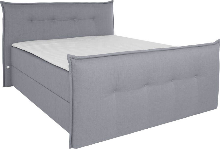 Andas Boxspring Lichtgewicht inclusief voetbord bedkist & topmatras in 4 breedten en 2 hardheden