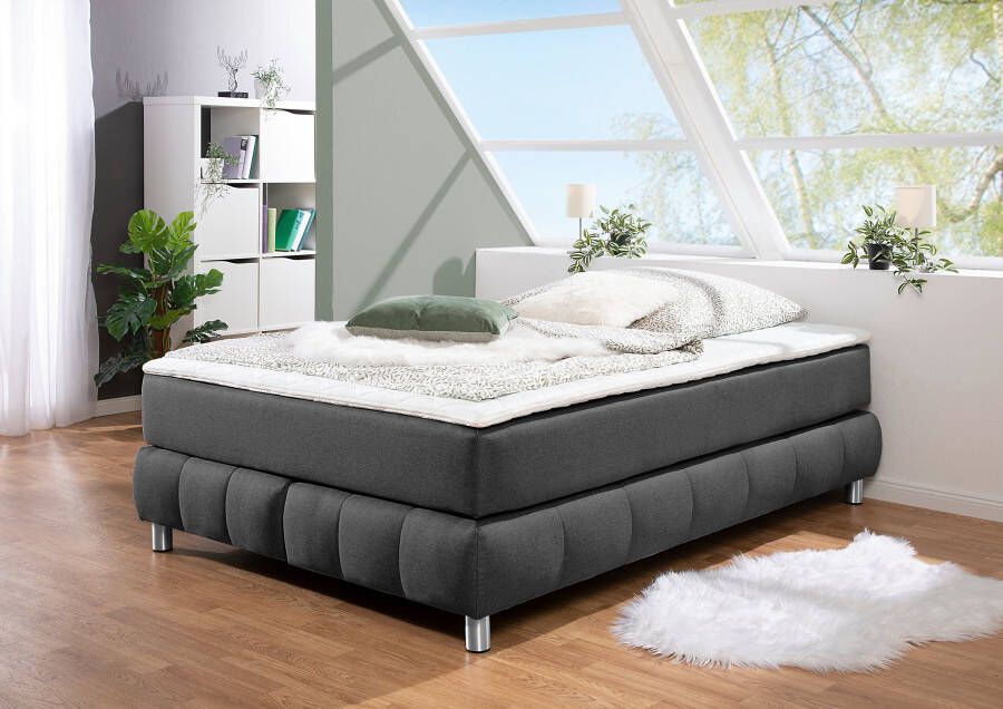 Andas Boxspring Salo Zonder hoofdbord incl. matrastopper ook in extra lange versie 220 cm verkrijgbaar - Foto 6