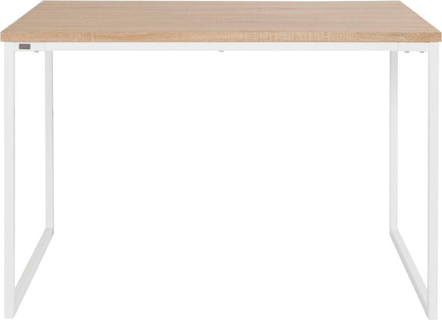 Andas Eettafel Hulsig met tafelblad in een hout-look en voelbare structuur hoogte 76 cm (1 stuk)
