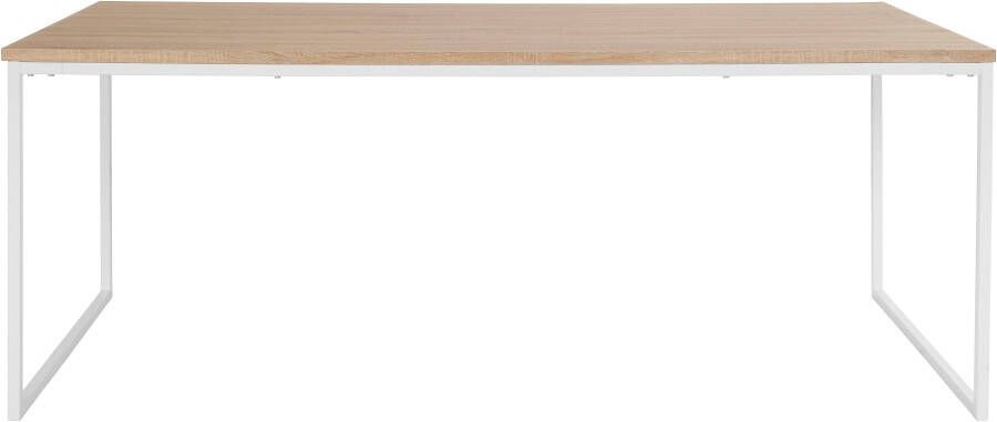 Andas Eettafel Hulsig met tafelblad in een hout-look en voelbare structuur hoogte 76 cm (1 stuk)