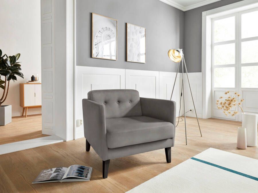 Andas Fauteuil Raadal in scandinavische look met capitonnage design by morten georgsen - Foto 8