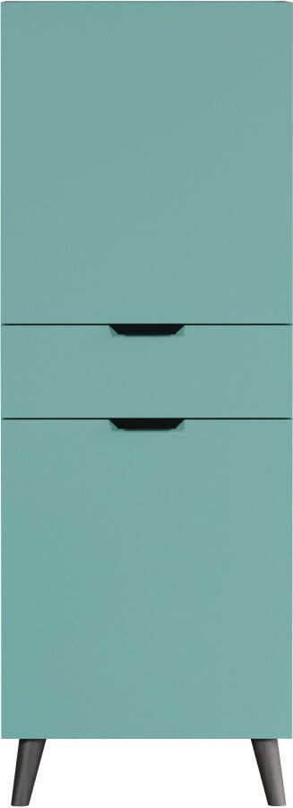 Andas Highboard Mikkeline mat bxh: ca. 49 x 140 cm blauw turquoise (1 stuk)