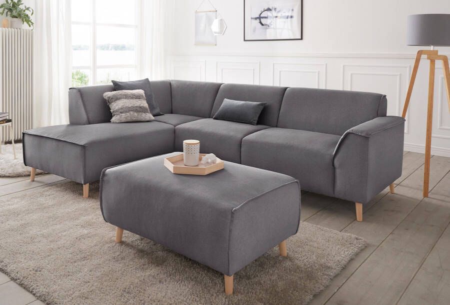 Andas Hoekbank Janek Scandic Design elegant en tijdloos L-vorm met binnenvering en opstaande naad in scandinavisch design - Foto 4