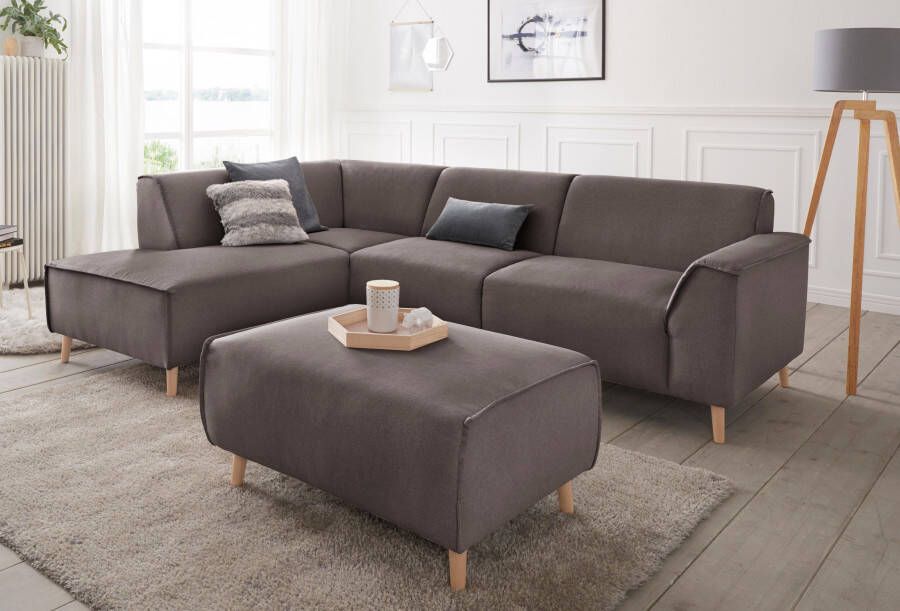 Andas Hoekbank Janek Scandic Design elegant en tijdloos L-vorm met binnenvering en opstaande naad in scandinavisch design - Foto 4