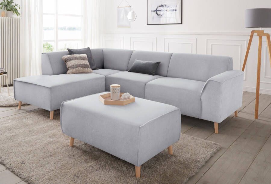 Andas Hoekbank Janek Scandic Design elegant en tijdloos L-vorm met binnenvering en opstaande naad in scandinavisch design - Foto 4