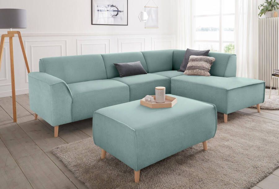 Andas Hoekbank Janek Scandic Design elegant en tijdloos L-vorm met binnenvering en opstaande naad in scandinavisch design - Foto 3