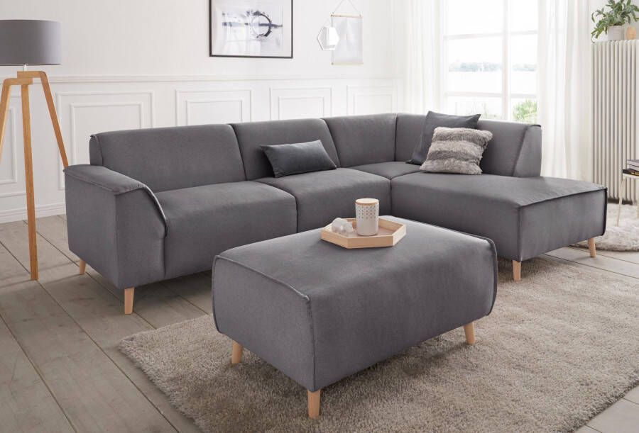 Andas Hoekbank Janek Scandic Design elegant en tijdloos L-vorm met binnenvering en opstaande naad in scandinavisch design - Foto 3