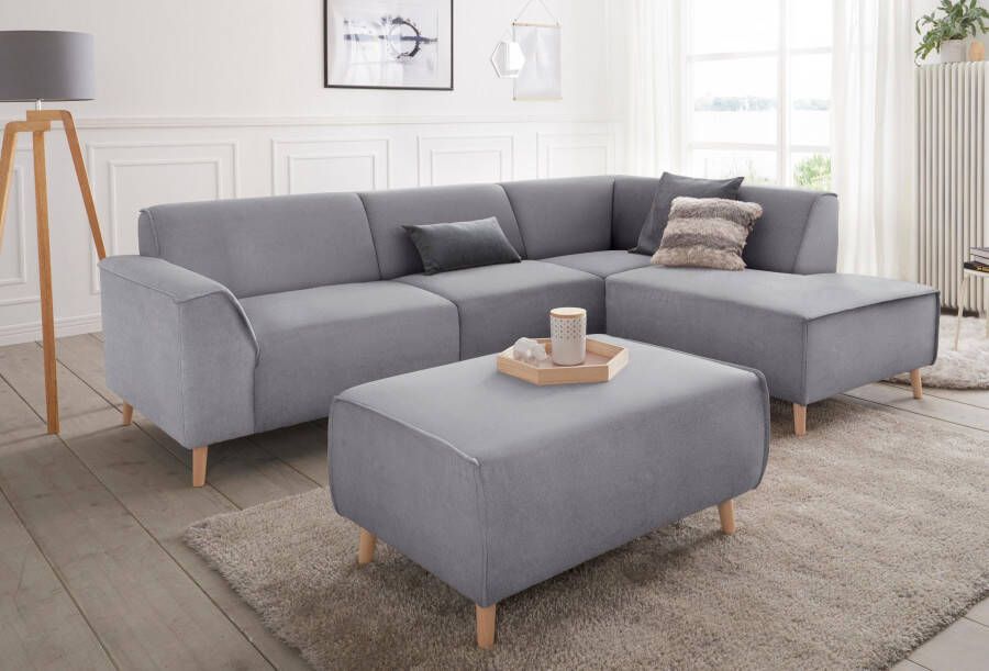 Andas Hoekbank Janek Scandic Design elegant en tijdloos L-vorm met binnenvering en opstaande naad in scandinavisch design - Foto 3