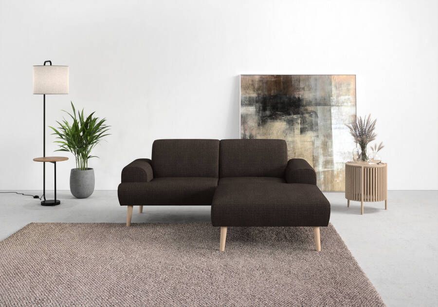 Andas Hoekbank Swift Scandic Design comfortabele binnenvering Breedte 192cm L-vorm