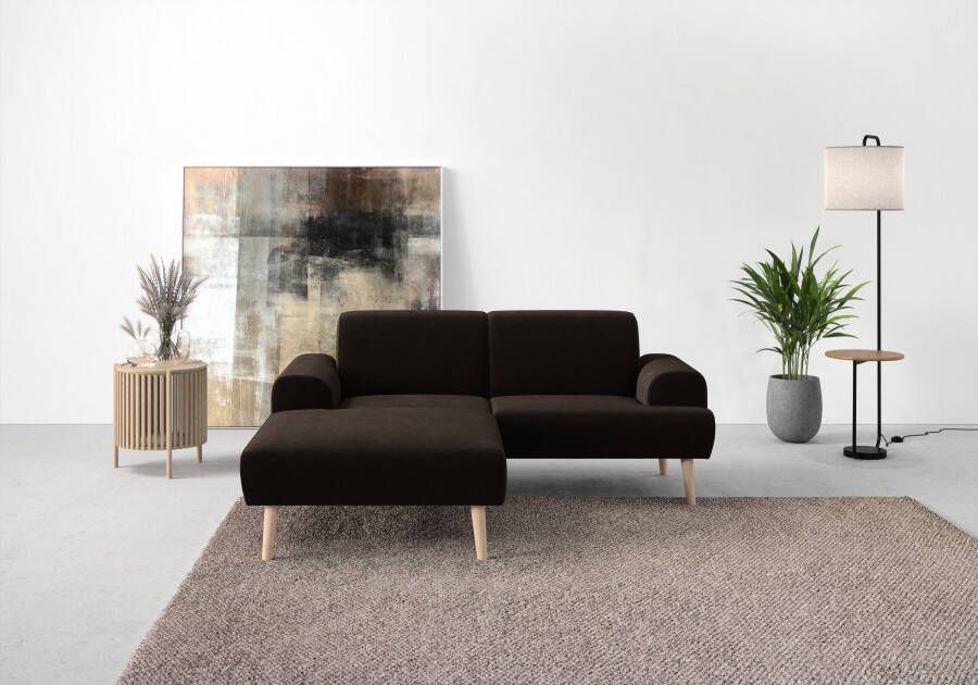 Andas Hoekbank Swift Scandic Design comfortabele binnenvering Breedte 192cm L-vorm