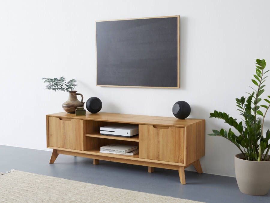 Andas Tv-meubel Pandrup met 3 planken en kabelinvoer b: 135 cm h: 44 cm - Foto 6