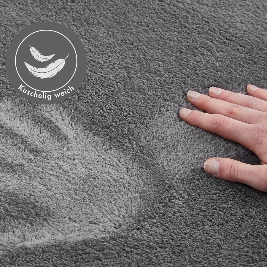 Andiamo Badmat Arezzo Uni kleuren zacht & knuffelig ook in rond en als 2-delige set verkrijgbaar