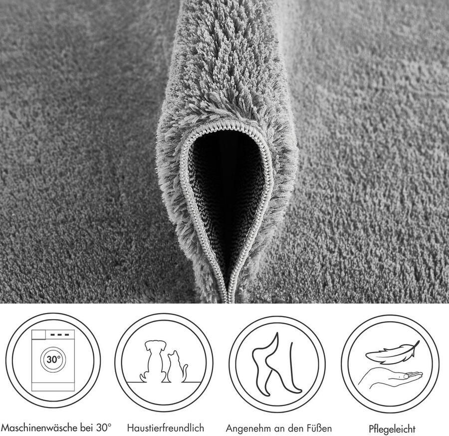 Andiamo Badmat Arezzo Uni kleuren zacht & knuffelig ook in rond en als 2-delige set verkrijgbaar - Foto 6