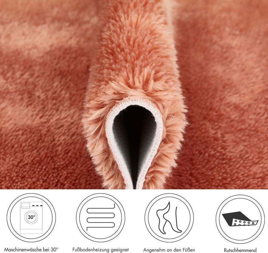 Andiamo Badmat Florida Effen kleuren bijzonder zacht ook verkrijgbaar als 2-delige set - Foto 4