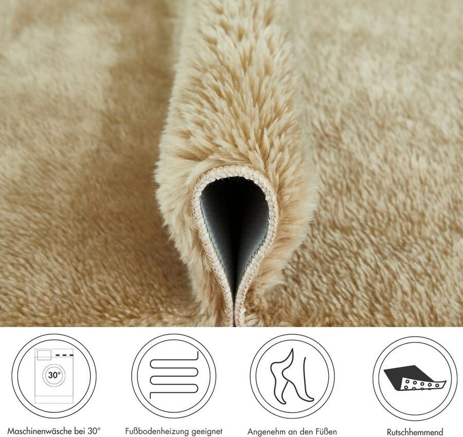 Andiamo Badmat Florida Effen kleuren bijzonder zacht ook verkrijgbaar als 2-delige set - Foto 5