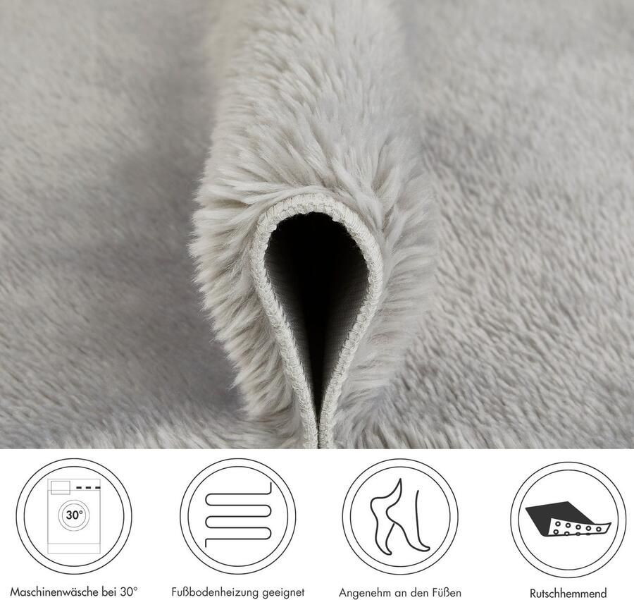 Andiamo Badmat Florida Effen kleuren bijzonder zacht ook verkrijgbaar als 2-delige set - Foto 5