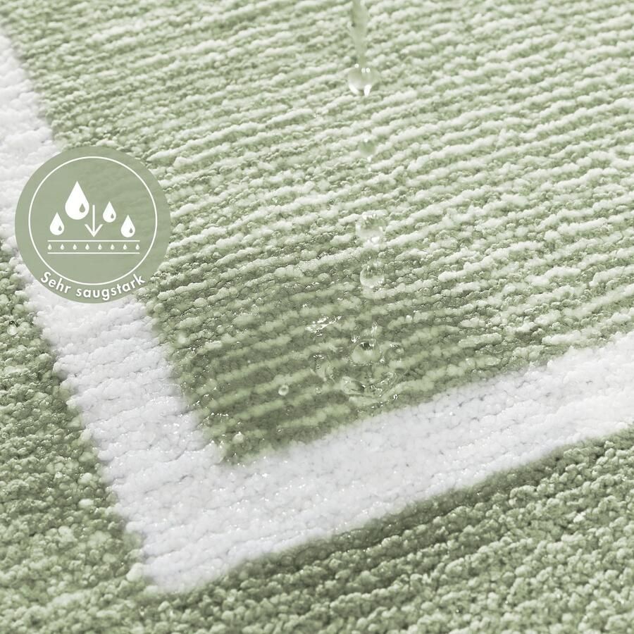 Andiamo Badmat Maui gestreept met bies ook verkrijgbaar als 2-delige set - Foto 2