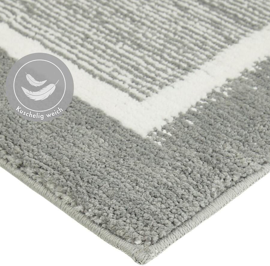 Andiamo Badmat Maui gestreept met bies ook verkrijgbaar als 2-delige set - Foto 3