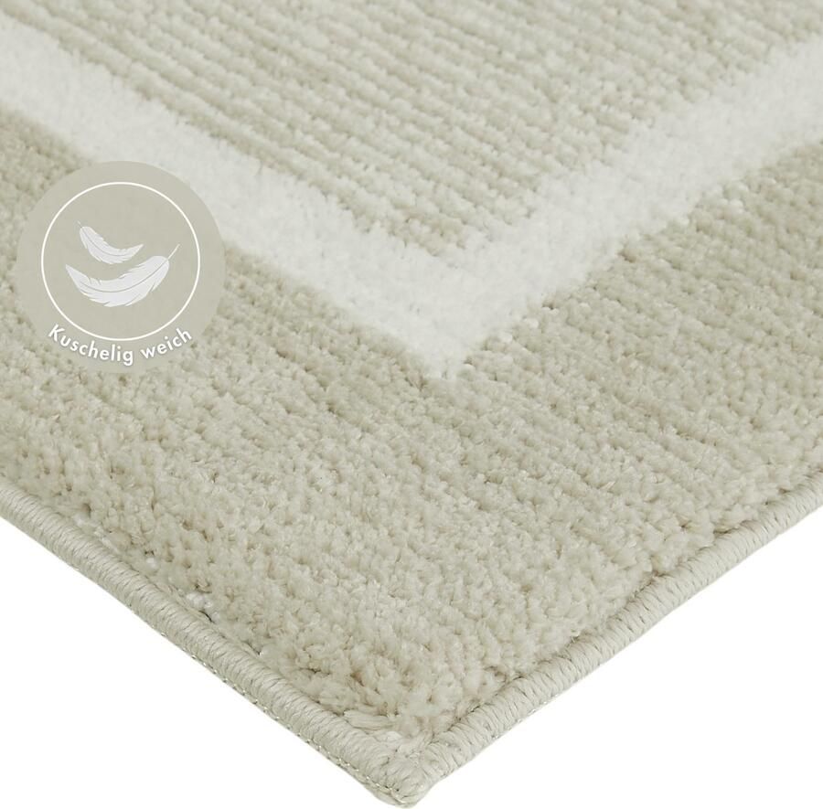 Andiamo Badmat Maui gestreept met bies ook verkrijgbaar als 2-delige set - Foto 3