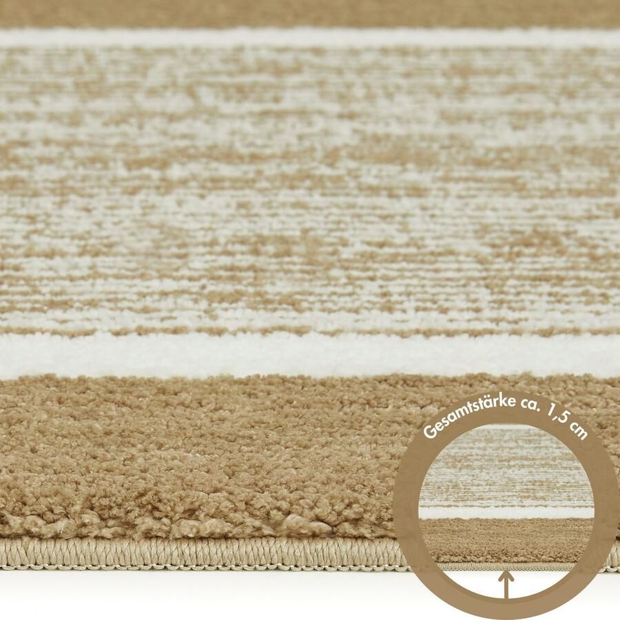 Andiamo Badmat Maui gestreept met bies ook verkrijgbaar als 2-delige set