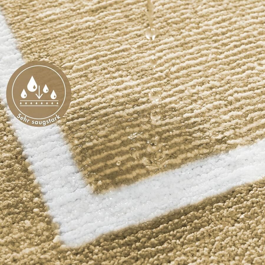 Andiamo Badmat Maui gestreept met bies ook verkrijgbaar als 2-delige set - Foto 2