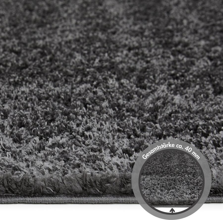 Andiamo Hoogpolig vloerkleed Chicago Effen kleuren zacht en knuffelig ideaal voor de woonkamer en slaapkamer - Foto 2