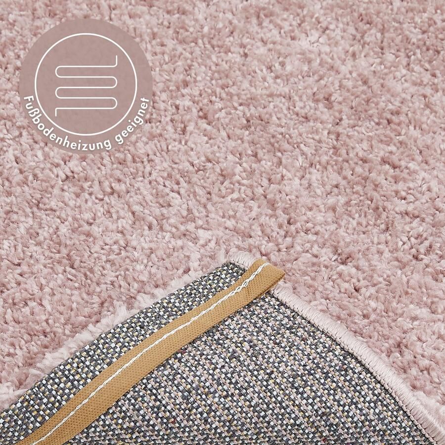 Andiamo Hoogpolig vloerkleed Chicago Effen kleuren zacht en knuffelig ideaal voor de woonkamer en slaapkamer