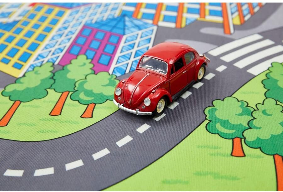 Andiamo Kindervloerkleed Street Straat speel tapijt zachte speelmat antislip