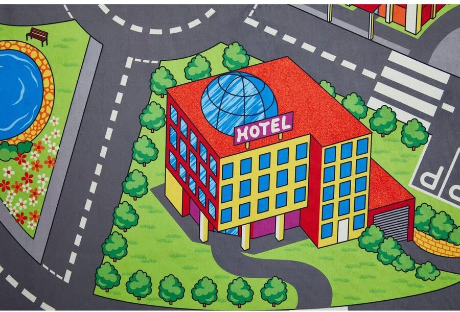 Andiamo Kindervloerkleed Street Straat speel tapijt zachte speelmat antislip - Foto 2