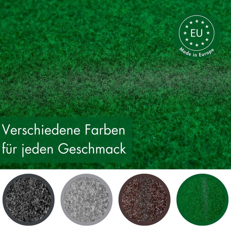 Andiamo Kunstgras Aberdeen Made in Belgium van naaldvilt met drainage-noppen voor balkon terras wintertuin (1 stuk) - Foto 3