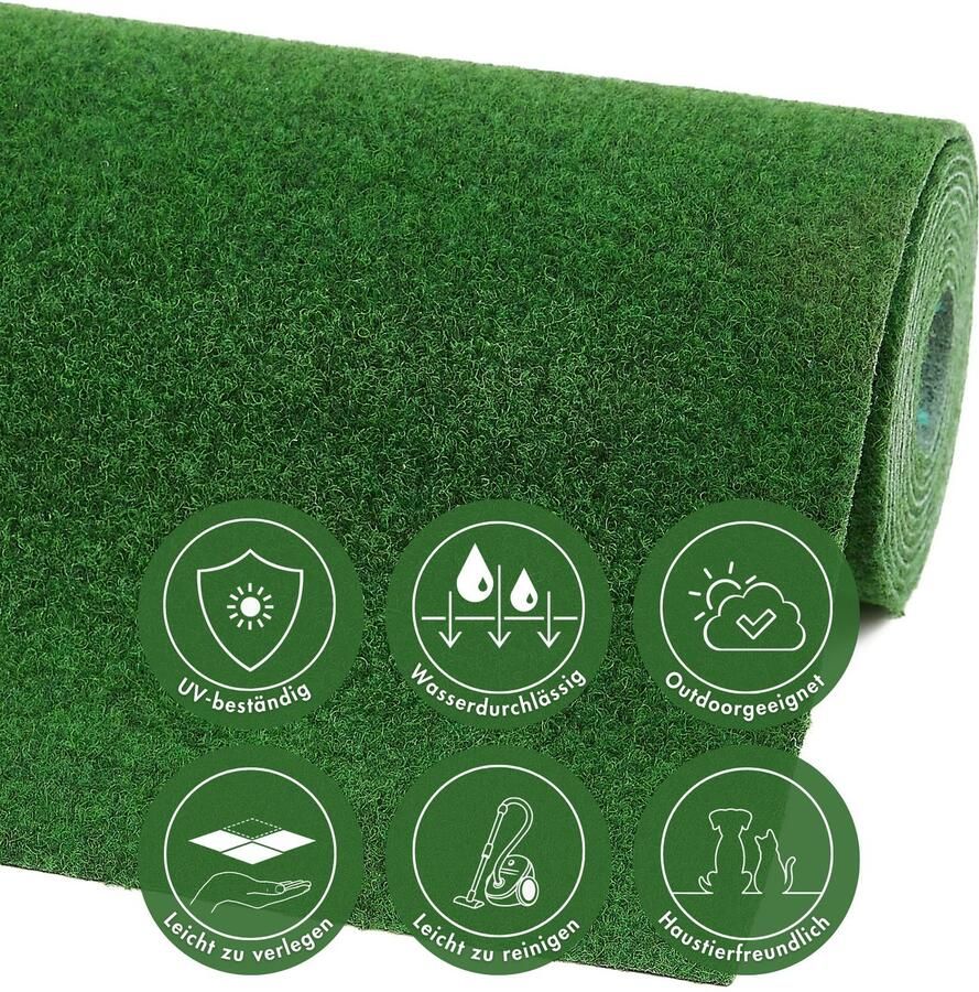 Andiamo Kunstgras Dijon Made in Netherlands uit naaldvilt met nopjes duurzaam waterdicht & uv-bestendig (1 stuk) - Foto 6