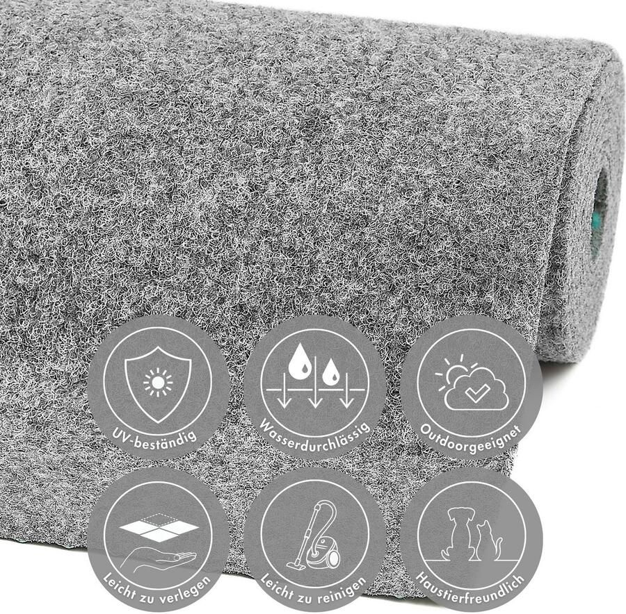 Andiamo Kunstgras Dijon Made in Netherlands uit naaldvilt met nopjes duurzaam waterdicht & uv-bestendig (1 stuk) - Foto 6