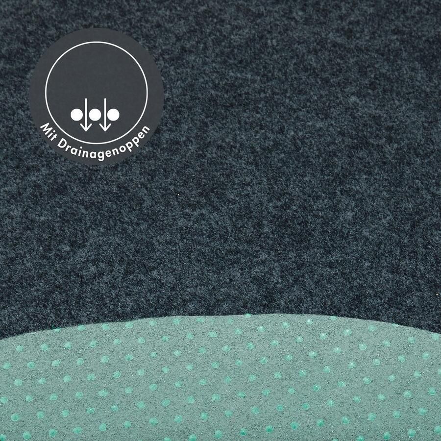 Andiamo Kunstgras Field Made in Belgium Gazontapijt van naaldvilt met noppen voor balkon & terras (1 stuk) - Foto 3