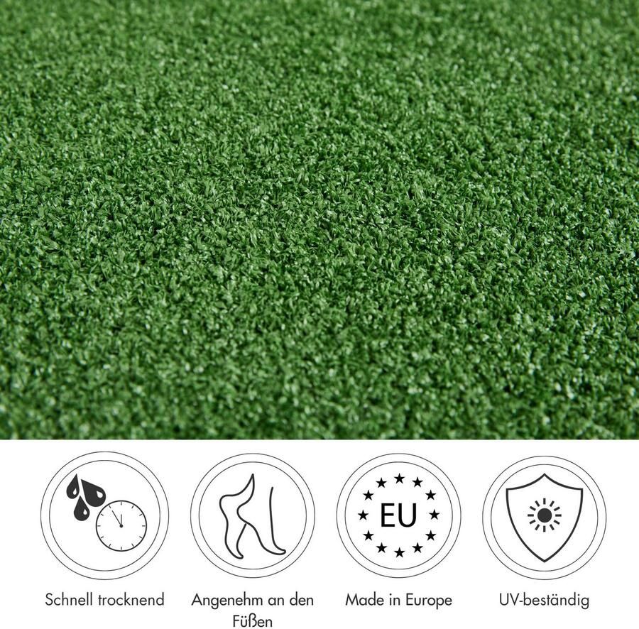 Andiamo Kunstgras La Gomera Made in Belgium hoogwaardige grasmat voor balkon & terras waterdoorlatend - Foto 4