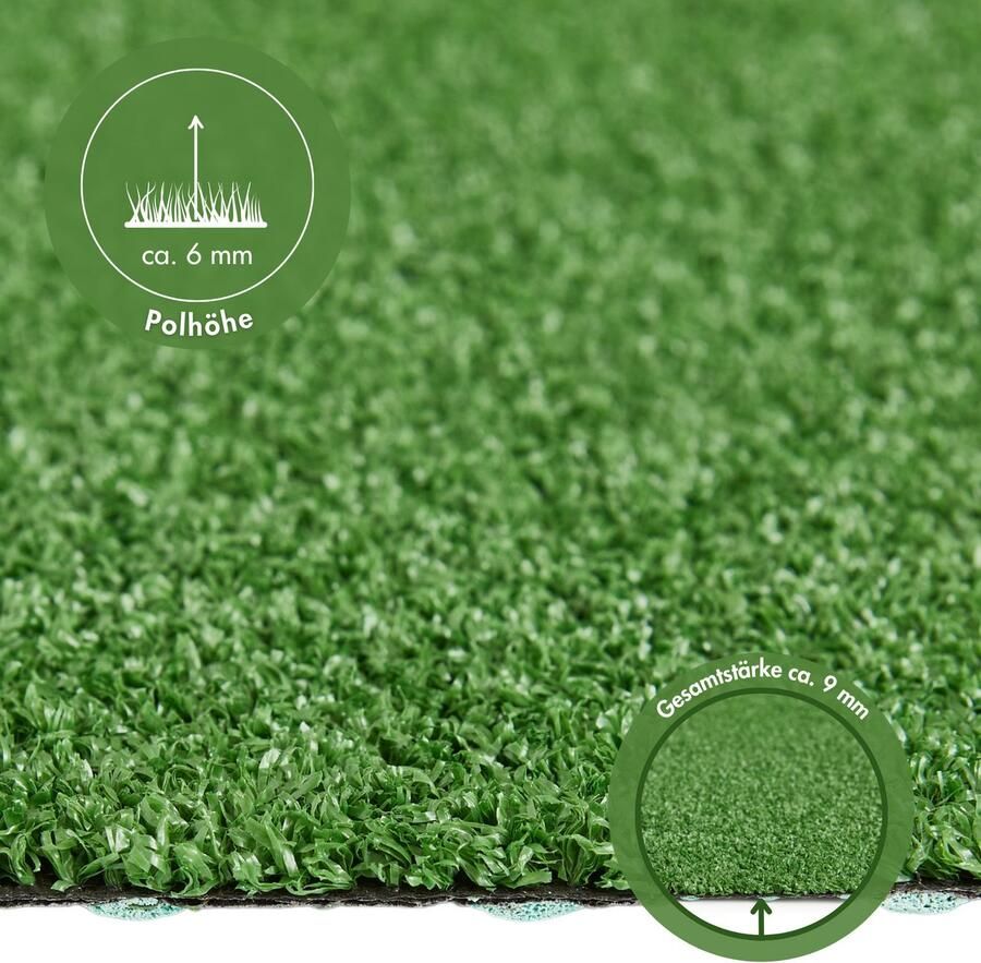 Andiamo Kunstgras La Gomera Made in Belgium hoogwaardige grasmat voor balkon & terras waterdoorlatend - Foto 5