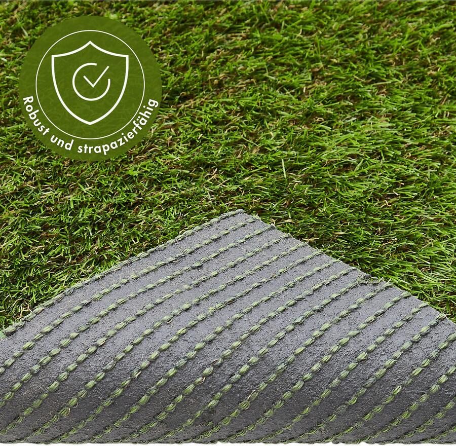 Andiamo Kunstgras Mykonos premium kwaliteit Made in Belgium natuurlijke uitstraling met drainagefunctie voor balkon terras & tuin - Foto 5