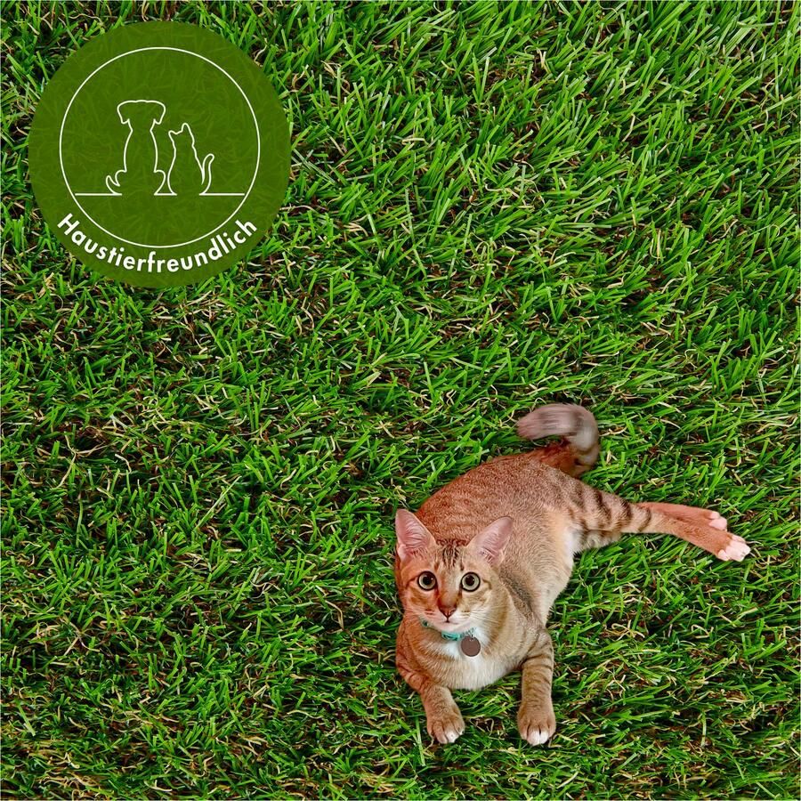 Andiamo Kunstgras Mykonos premium kwaliteit Made in Belgium natuurlijke uitstraling met drainagefunctie voor balkon terras & tuin