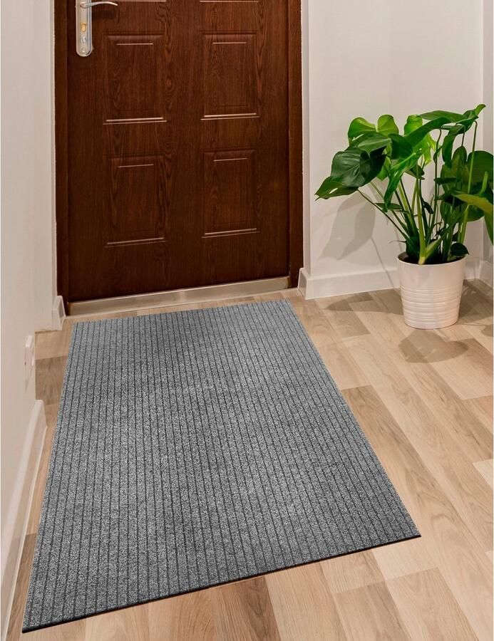 Andiamo Loper Marlo Made in Belgium Vuilafstotende loper gestreept robuust geschikt voor binnen en buiten