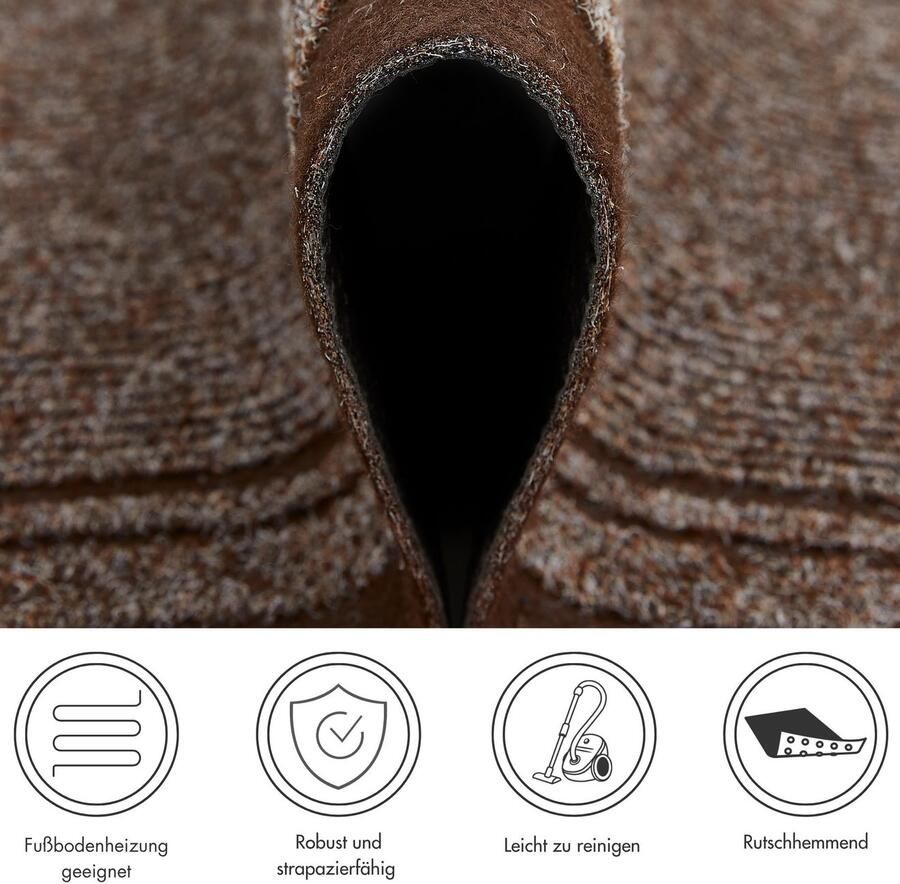 Andiamo Loper Mitch Made in Belgium Vuilafstotende loper gemêleerd met bies geschikt voor binnen en buiten - Foto 4