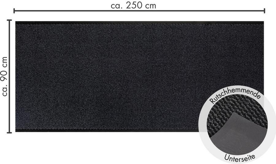 Andiamo deurmat Easy vuilvangmat voor de entree van het huis flexibel te gebruiken als deurmat binnen deurmat in overdekte buitenruimtes of als schoenmat 120 x 180 cm Antraciet - Foto 12