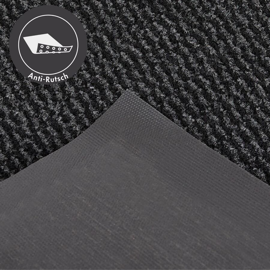 Andiamo deurmat Easy vuilvangmat voor de entree van het huis flexibel te gebruiken als deurmat binnen deurmat in overdekte buitenruimtes of als schoenmat 120 x 180 cm Antraciet - Foto 2