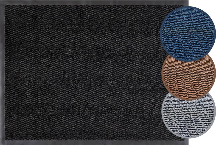 Andiamo deurmat Easy vuilvangmat voor de entree van het huis flexibel te gebruiken als deurmat binnen deurmat in overdekte buitenruimtes of als schoenmat 120 x 180 cm Antraciet - Foto 5
