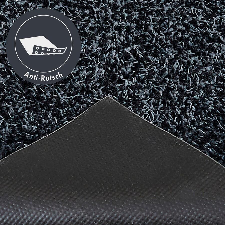 Andiamo deurmat Samson vuilvangmat van katoen voor de entree van het huis kan gebruikt worden als deurmat binnen deurmat in overdekte buitenruimtes of als huisdierenmat 67 x 180 cm antraciet - Foto 3