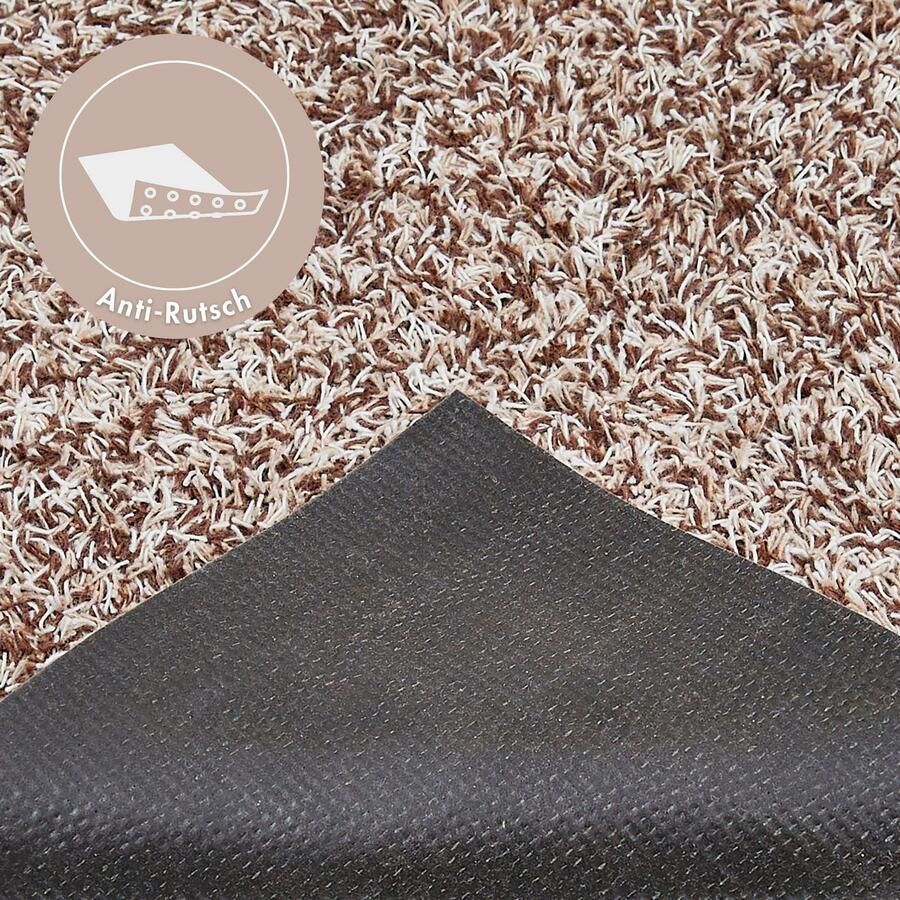 Andiamo deurmat Samson vuilvangmat van katoen voor de entree van het huis kan gebruikt worden als deurmat binnen deurmat in overdekte buitenruimtes of als huisdierenmat 100 x 150 cm lichtbeige - Foto 3