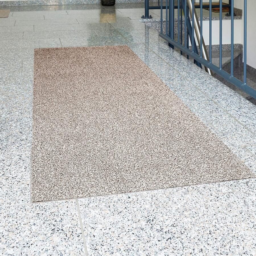Andiamo deurmat Samson vuilvangmat van katoen voor de entree van het huis kan gebruikt worden als deurmat binnen deurmat in overdekte buitenruimtes of als huisdierenmat 100 x 150 cm lichtbeige - Foto 4
