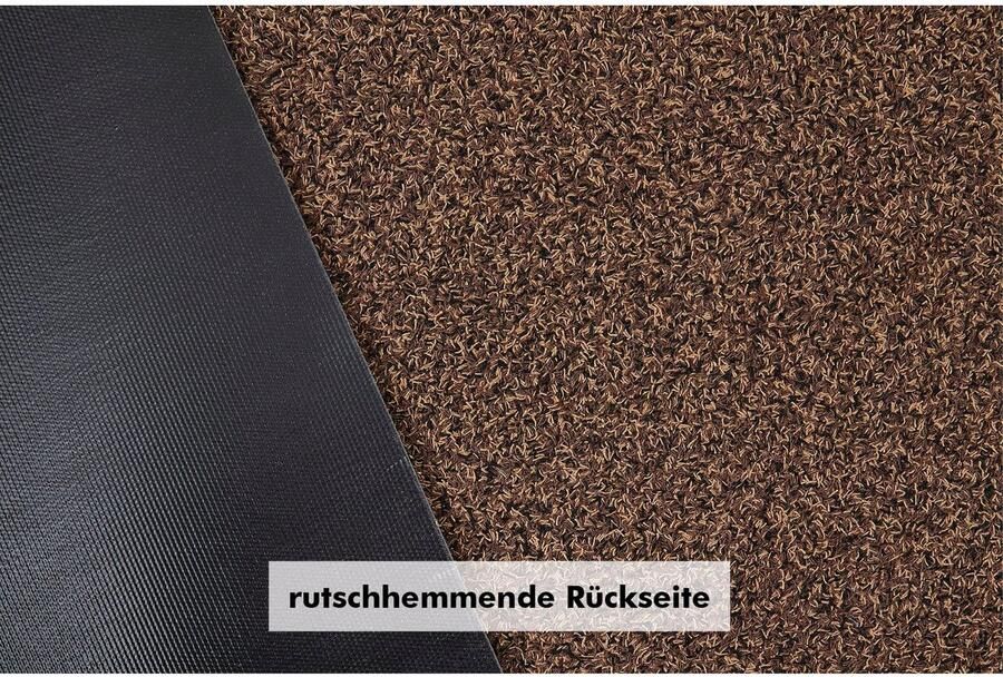 Andiamo deurmat Samson vuilvangmat van katoen voor de entree van uw huis te gebruiken als deurmat binnen deurmat in overdekte buitenruimtes of als huisdierenmat 67 x 180 cm Bruin - Foto 9